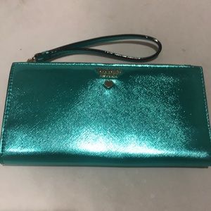 Victoria’s Secret Emerald Green Metallic Wristlet